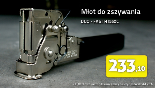 Młot do zszywania zszywacz młotkowy DUO FAST HT 550 C cena oferta 