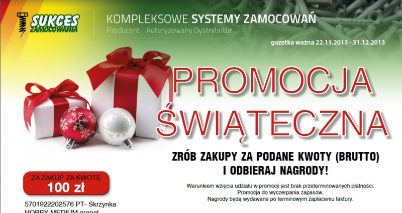 Zamocowania promocja - ceny - gratisy !