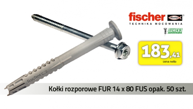 Fischer FUR - kołki rozporowe ramowe uniwersalne cennik