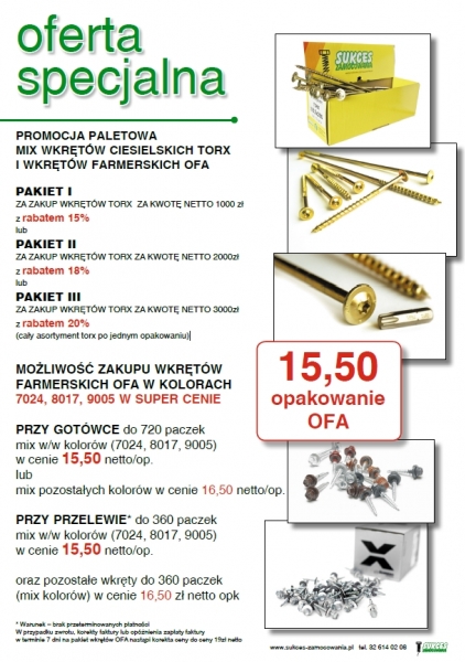  Wkręty do drewna najlepsza oferta - promocyjne ceny